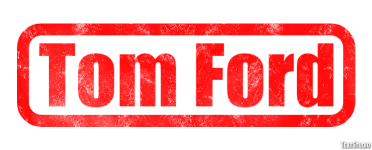 Tom Ford Texteffekt