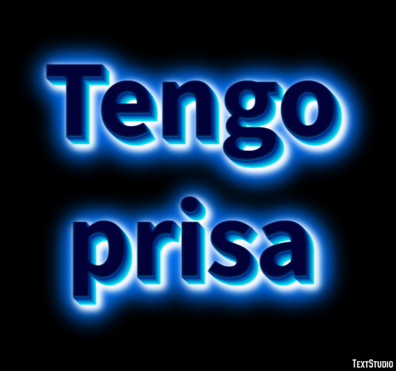Tengo prisa Efecto de Texto