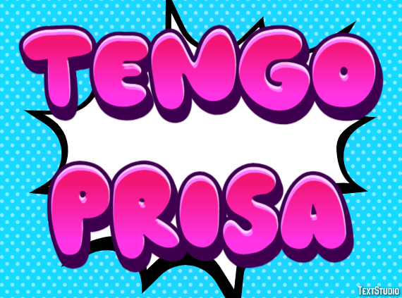 Tengo prisa Efecto de Texto