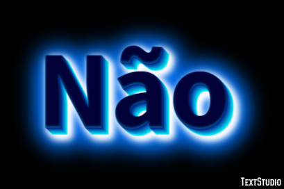 Não Effet de texte