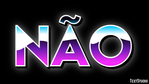 Não Effet de texte