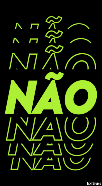 Não Effet de texte