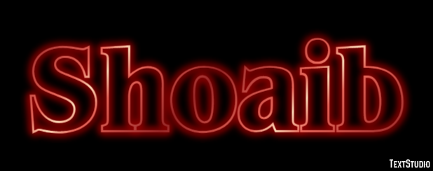 Shoaib Text Effect