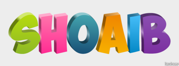 Shoaib Text Effect