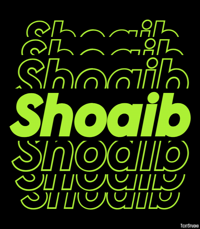 Shoaib Text Effect