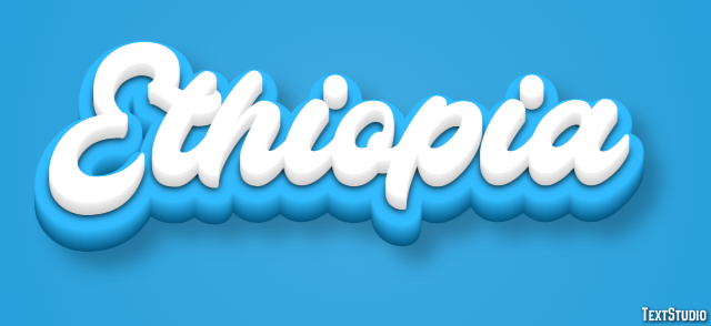 Ethiopia Text effect