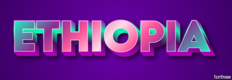 Ethiopia Efecto de Texto