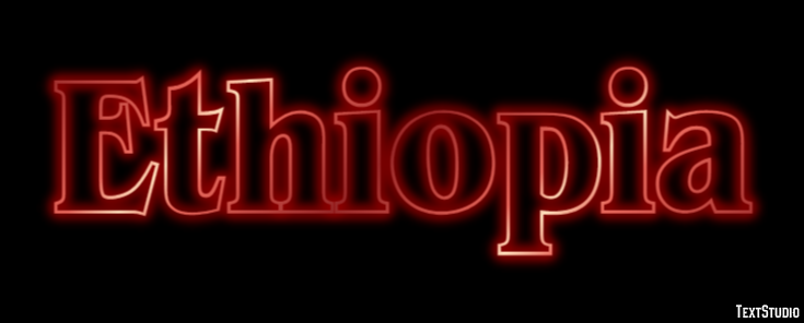 Ethiopia Efecto de Texto