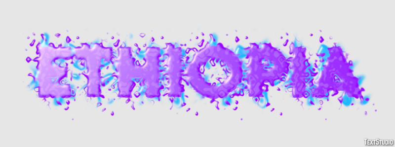 Ethiopia Efecto de Texto