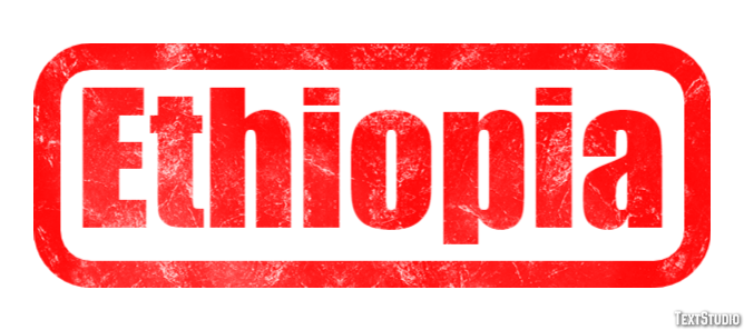 Ethiopia Efecto de Texto