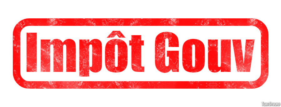 Impôt Gouv Efeito de texto