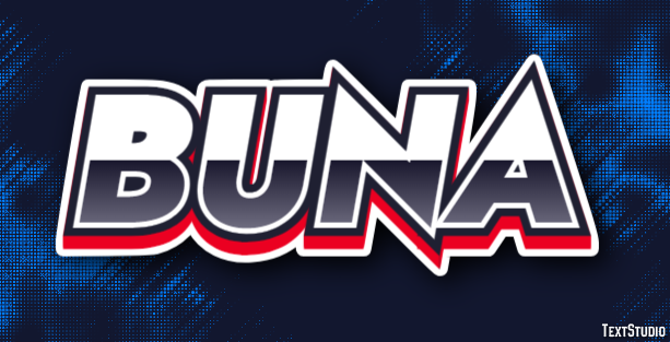 Buna Texteffekt