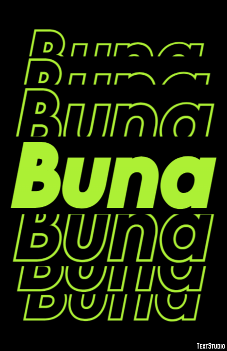 Buna Tekst Effect
