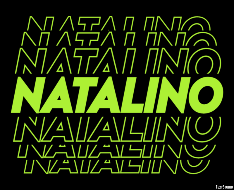 Natalino Effetto testo