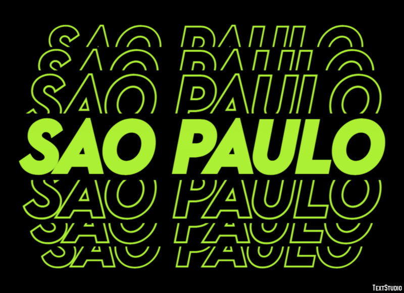 Sao Paulo Efekt tekstowy