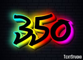 350 Efecto de texto
