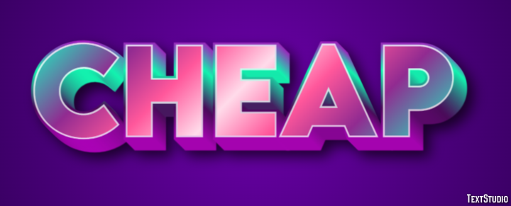 Cheap Text Effect