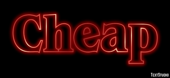 Cheap Text Effect