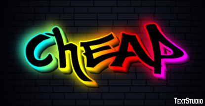 Cheap Эффект текста