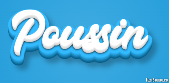Poussin Effet de texte