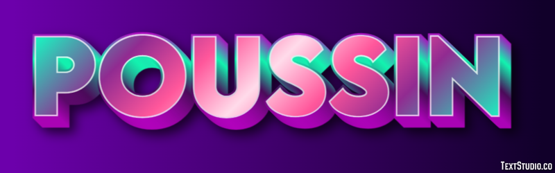 Poussin Effet de texte