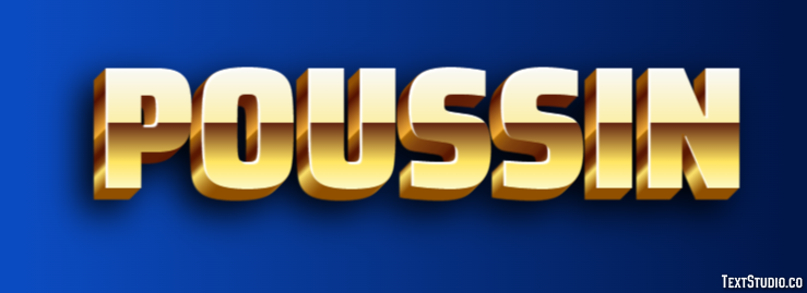 Poussin Effet de texte