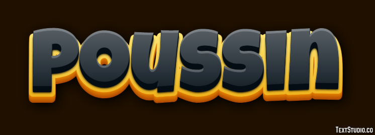 Poussin Effet de texte