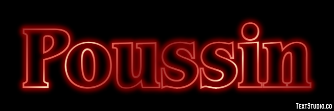Poussin Effet de texte