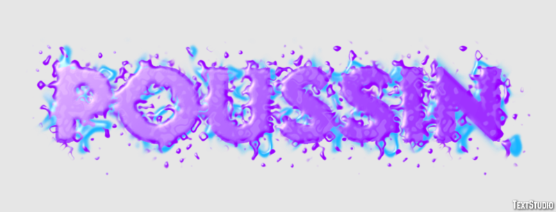 Poussin Effet de texte