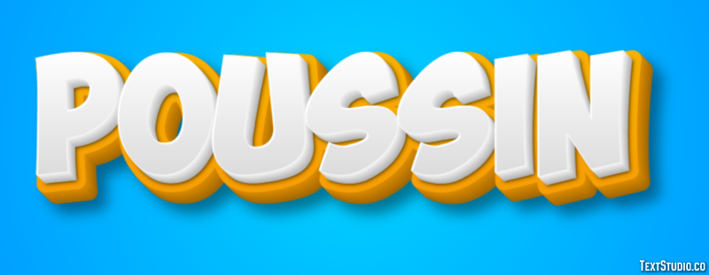 Poussin Effet de texte