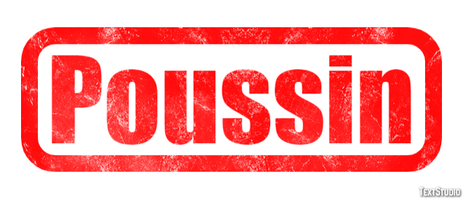 Poussin Effet de texte
