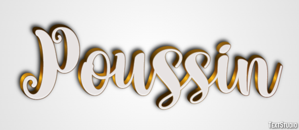 Poussin Effet de texte