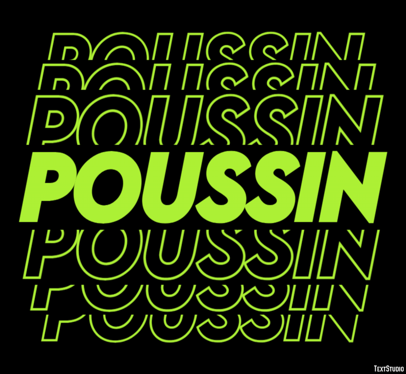Poussin Effet de texte
