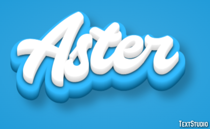 Aster Efecto de Texto