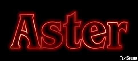 Aster Text effect