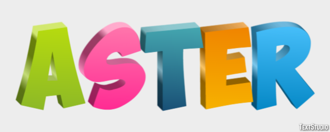 Aster Text effect