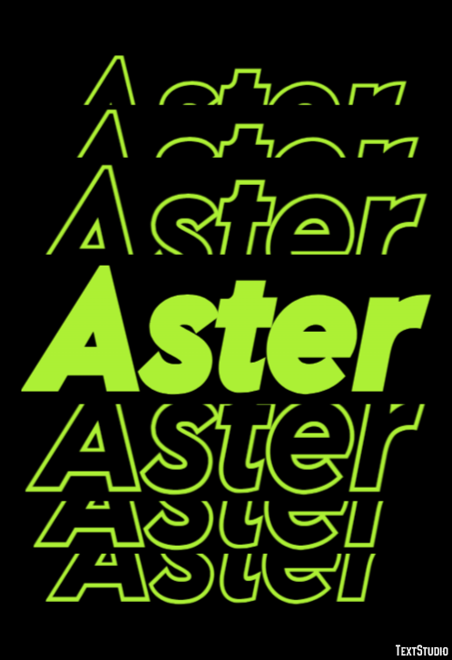 Aster Text Effect