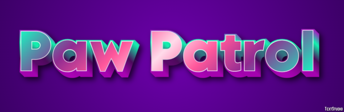 Paw Patrol Effet de Texte