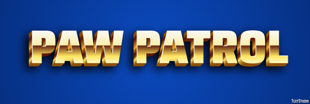 Paw Patrol Effet de Texte