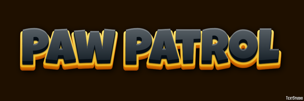 Paw Patrol Effet de texte