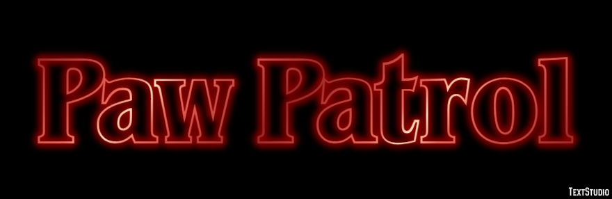 Paw Patrol Effet de Texte