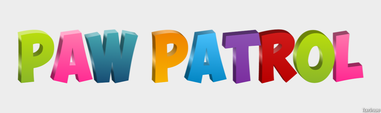 Paw Patrol Effet de Texte