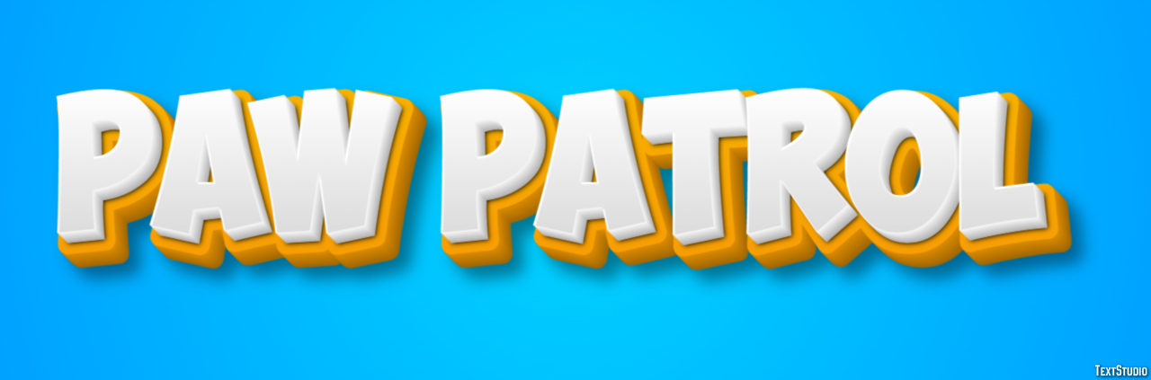 Paw Patrol Effet de Texte
