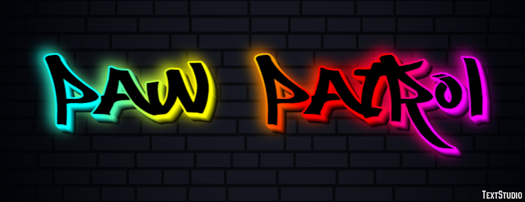 Paw Patrol Effet de texte