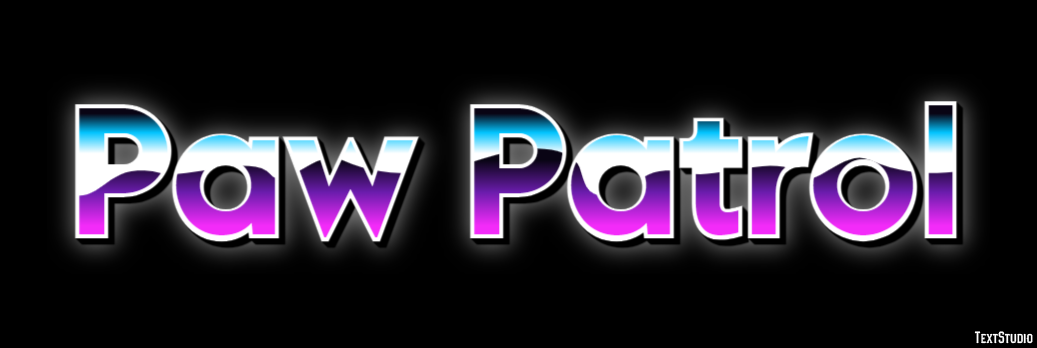 Paw Patrol Effet de Texte