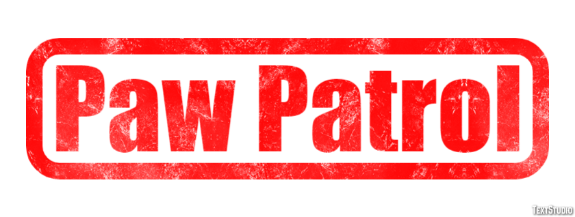 Paw Patrol Effet de Texte