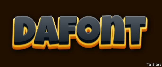 Dafont Эффект текста