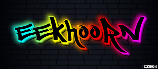 Eekhoorn Tekst Effect