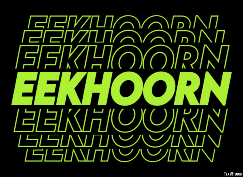 Eekhoorn Efecto de Texto