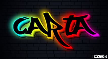 Carta Efecto de texto